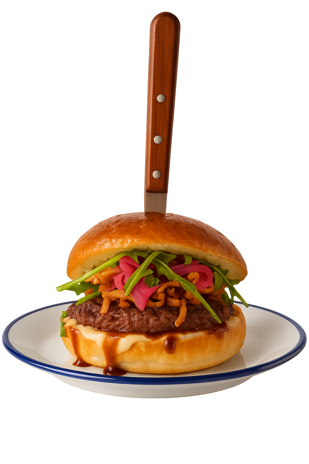 20250828 1931 hamburguesa con cuchillo remix 01k3rvkqhrekztjf7ps0y8nrmn
